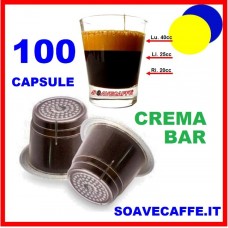 100 CAPSULE CAFFE' CREMA BAR INTENSITA' 09